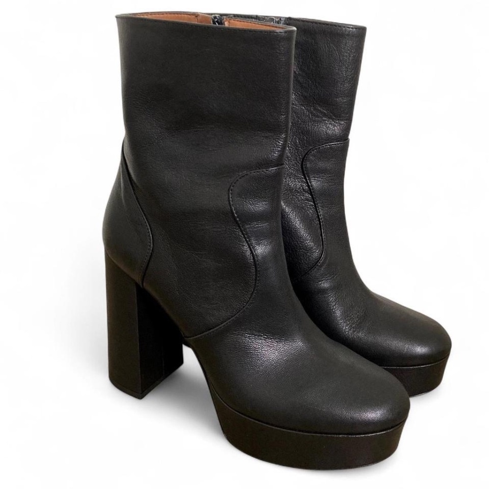 Gravity Pope leather platform boots size EU 39 like new